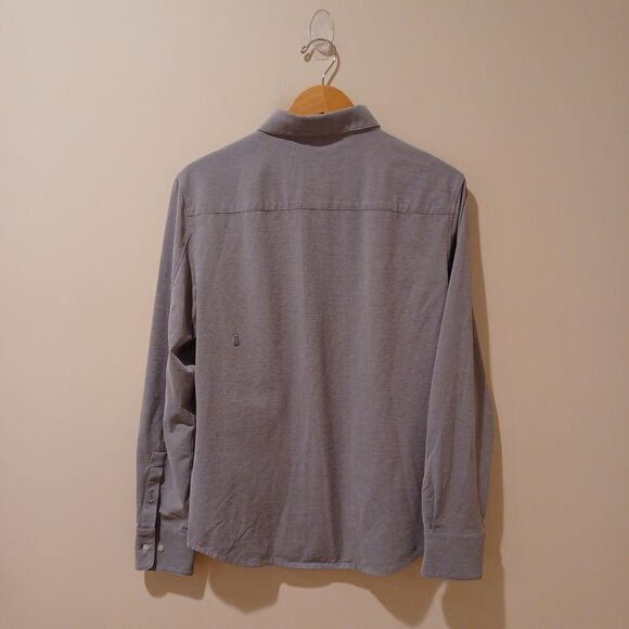 Kit & Ace Shirt Mens M Gray Performance Stretch Casual Comfort Preppy Work Golf - Picture 5 of 9